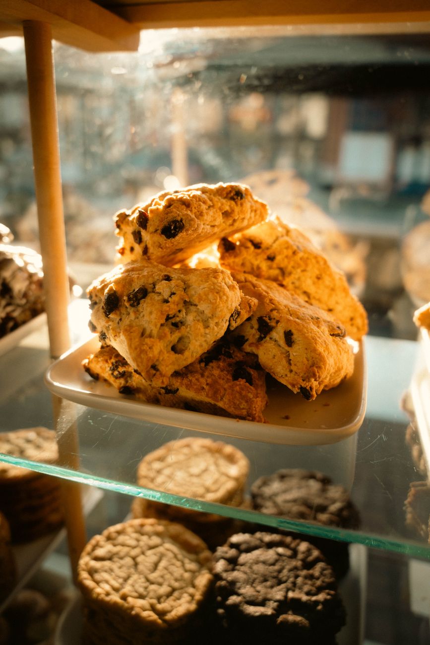 delicious display of freshly baked cookies