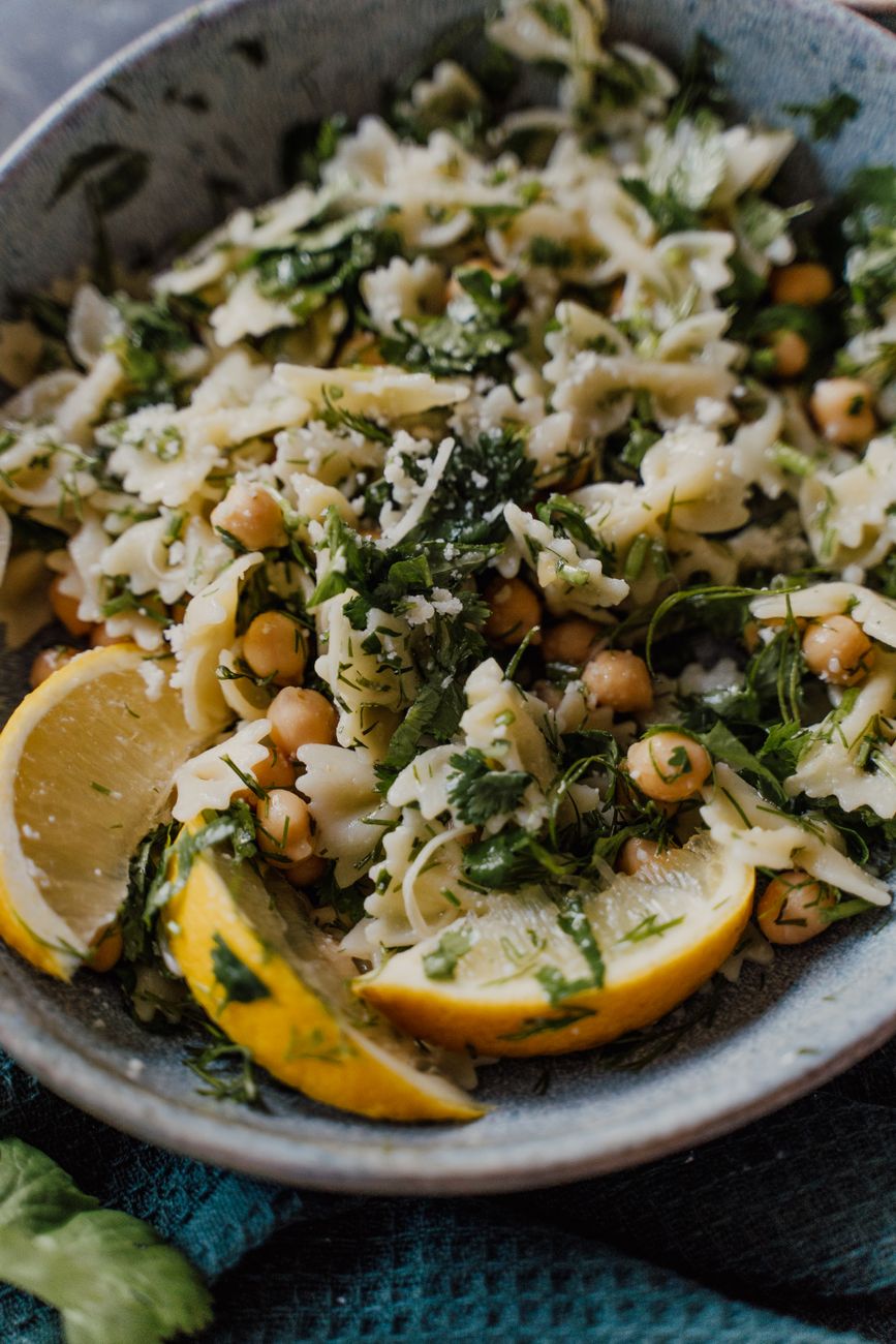close up shot of a pasta in a bowl