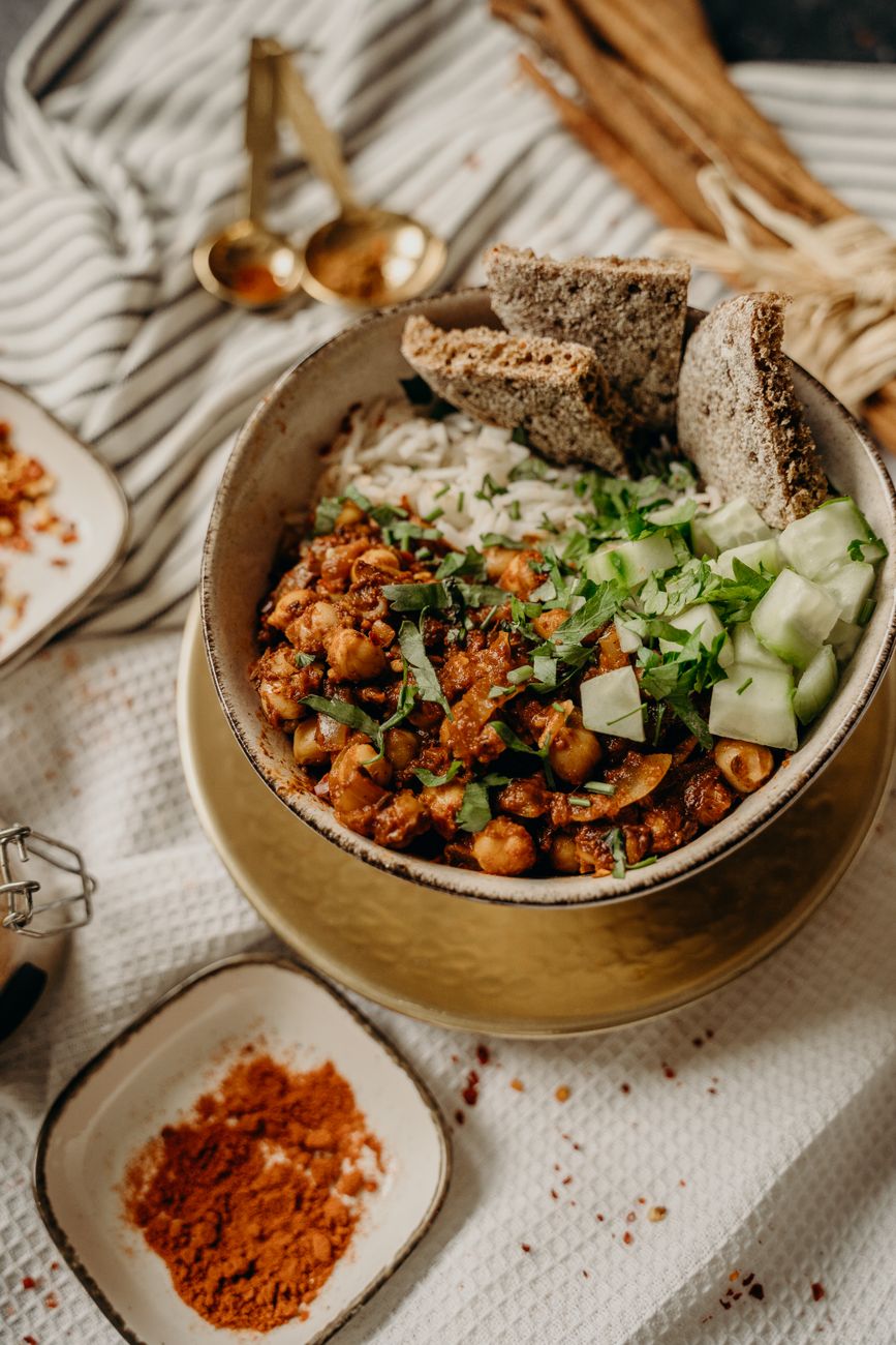 vegan chili bowl