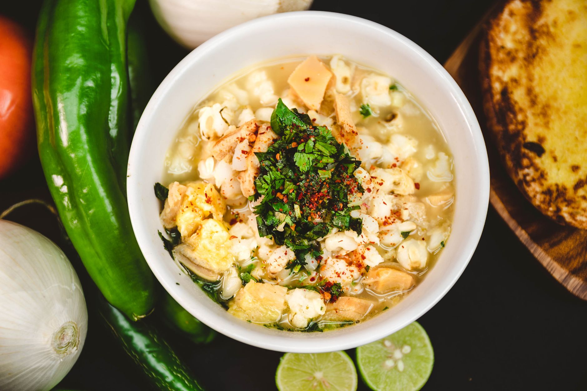 mexican food on a bowl