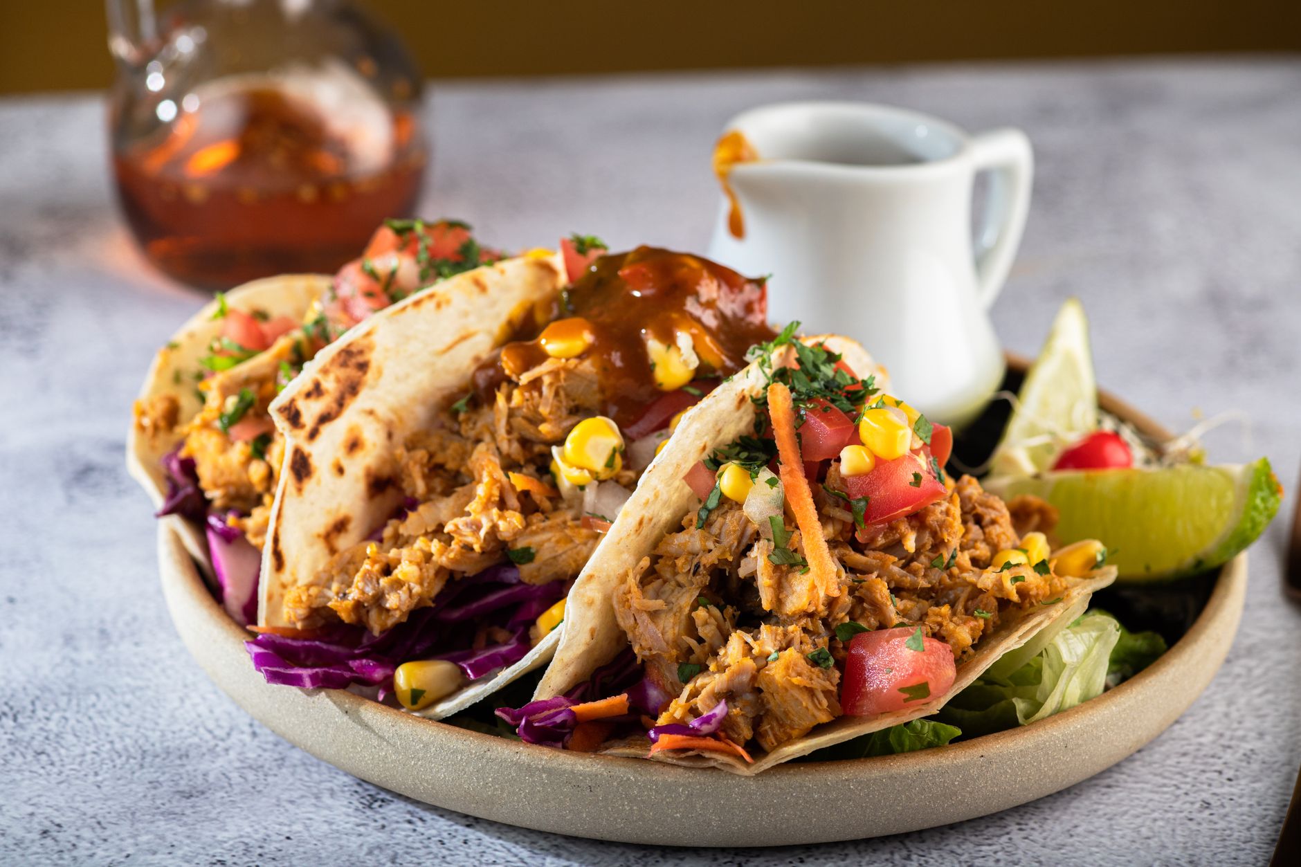 close up of tacos