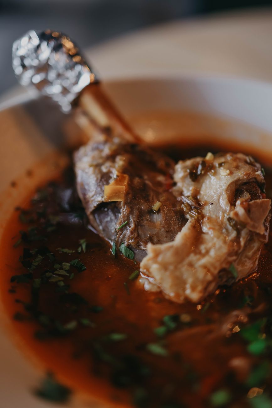 lamb shank in soup