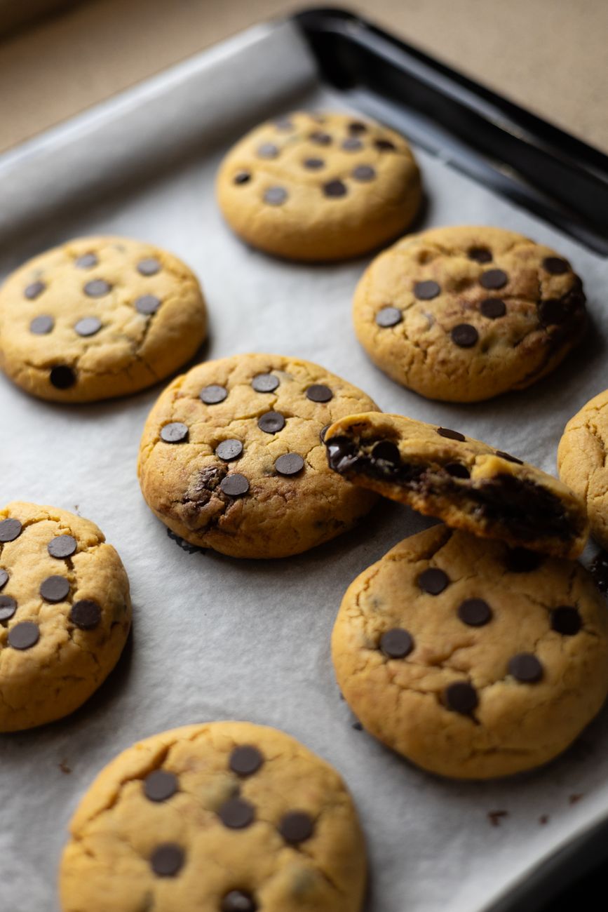 homemade cookies on a tray